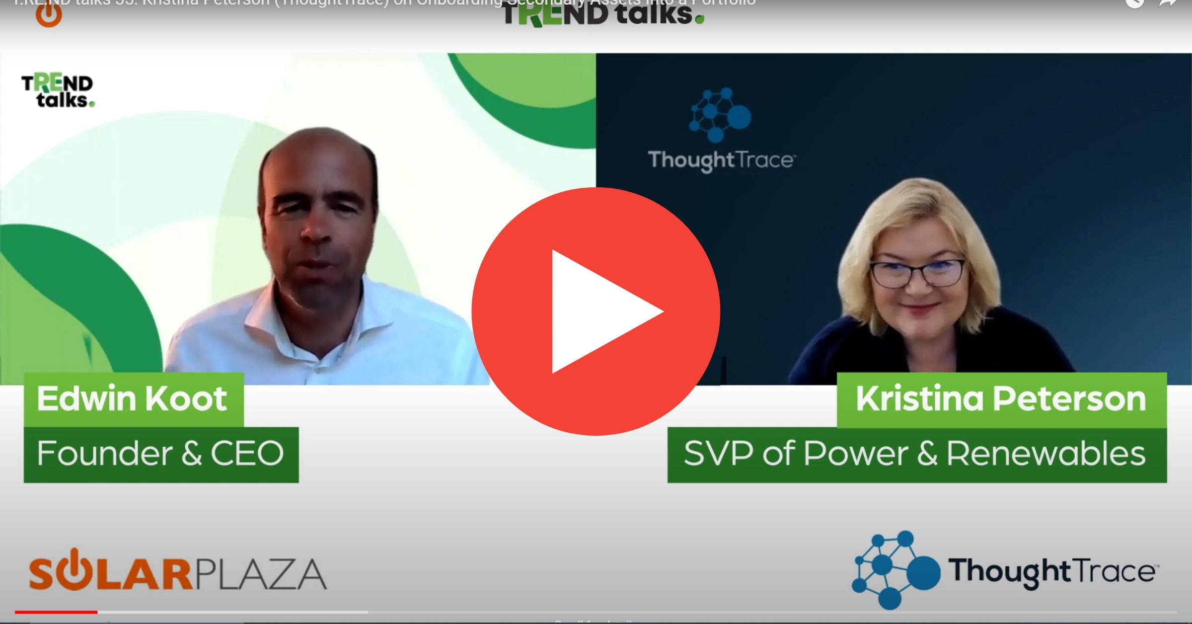 Solarplaza Trend Talks with ThoughtTrace 